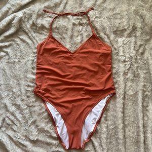 Victoria’s Secret PINK One Piece Tie Top & Back Bathing suit, XXL.